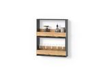 WEINGLASREGAL Regusa Goldkraft Eiche/Anthrazit 60 x 72 cm
