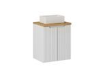 WASCHTISCH 50cm Riva Weiß und Holz