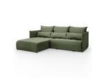 ECKSOFA APOLLO L mit Schlaffunktion und Bettkasten – linke Seite