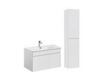 BADMÖBEL 80cm Zelie 2er-Set Weiß