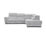 ECKSOFA CALVERA 5-Sitzer, hellgrau