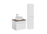 BADMÖBEL 60cm Zelie 2er-Set Weiß