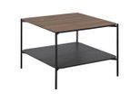 Möbelix , Naturfarben, Schwarz , Holz, Metall, Holzwerkstoff , Esche , furniert , quadratisch , 60x45x60 cm , einfacher Aufbau ,
