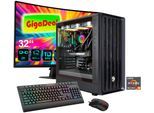 GAMEMAX Gaming-PC-Komplettsystem "GigaDeal CLAW BK 2798 AMD Ryzen 5 7500F 32GB DDR5 1TB SSD RTX 5070", Energieeffizienz: G (A-G), schwarz, Microsoft Windows 11 Home (64 Bit), 32 GB RAM 1.000 GB SSD, Computer_Komplettsysteme, Windows 11, DDR5 RAM + Gigabyte GS32QCA LED-Monitor Curved, 80 cm 32"