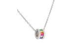 Kettenanhänger LADY, bunt (silber 925), Schmuckanhänger, Damen, Silber 925 (Sterlingsilber), Kettenanhänger