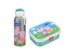 Lunchbox MEPAL "Lunchset mit Thermoflasche Campus 2er Set", bunt (peppa pig), B:2cm H:2cm L:2cm, Kunststoff, Lebensmittelaufbewahrungsbehälter, Lunchbox, Spülmaschinengeeignet
