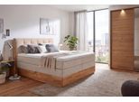 Boxspringbett OTTO HOME "Alleea, Doppelbett, Polsterbett, Federkernbett, Komforbett, 160/180 cm", beige (hellbraun), B:165cm L:210cm, 100% PES, Komplettbetten, Boxspringbett, inkl. Topper, zwei Bettkästen, Taschen-Federkernmatratze, Härtegrad 3