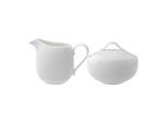 Milch- und Zuckerset VILLEROY & BOCH "Milch & Zucker Set New Cottage Basic 2er Set weiß", weiß, 2, Porzellan, Geschirr-Sets, Spülmaschinengeeignet, Mikrowellengeeignet