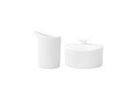 Milch- und Zuckerset VILLEROY & BOCH "Milch- und Zuckerset Modern Grace 2er Set weiß", weiß, 2, Porzellan, Geschirr-Sets, Spülmaschinengeeignet, Mikrowellenfest