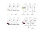 Gläser-Set STÖLZLE "Wein- und Sektgläser Quatrophil 24er Set transparent", bunt (transparent), B:2cm H:2cm, Glas, Trinkgefäße, spülmaschinenfest, wunderbar alltagstauglich, sehr bruchsicher
