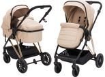 Kombi-Kinderwagen FILLIKID "Fill Elix", Kinder, beige (natur), Stahl, Kinderwagen, Babywanne einfach zum Sportsitz umbaubar