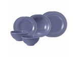 Geschirr-Set SELTMANN WEIDEN "Einsteiger-Set Beat Color Glaze 8er Set", lila (fliederblau), 8, Porzellan, Geschirr-Sets, Geschirr-Set, Spülmaschinengeeignet, Mikrowellenfest, Ofenfest