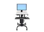 Ergotron WorkFit-C Single LD mobiler Steh-Sitz Arbeitsplatz für ein Display bis 76,2 cm 30 Zoll