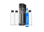 Sodapop Wassersprudler Logan, Schwarz, Kunststoff, 11.2x42.6x18.8 cm, Lfgb, FSC Mix, Küchengeräte, Wasseraufbereitung, Wassersprudler