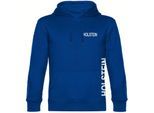 multifanshop Kapuzen Sweatshirt - Holstein - Brust & Seite - Druck weiß - Hoodie