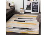 Teppich LIVABLISS "HOUSTON", bunt (mehrfarbig), B:160cm H:11mm L:220cm, Kunstfaser, Teppiche, Teppich, Skandi Design, Modern Boho Kurzflor Wohnzimmerteppich, Schlafzimmer