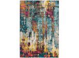 Teppich FLAIR RUGS "Abstraction", bunt (multi), B:160cm H:10mm L:230cm, Kunstfaser, Teppiche, Teppich, Moderner Multi-Teppich, Wohnzimmer, Schlafzimmer, Esszimmer