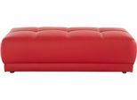 Hocker DOMO COLLECTION "Ava Bankhocker mit Federkernunterfederung, B/T 150/67cm", rot, B:150cm H:44cm T:67cm, Struktur (100% Polyester);Microfaser PRIMABELLE (100% Polyester);Kunstleder SOFTLUX;Struktur fein (100% Polyester), Hocker, Hocker