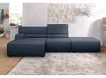 Ecksofa EGOITALIANO "Babouche, Designsofa mit außergewöhnlichem Sitzkomfort zum Wohlfühlen", grau (smoke), B:287cm H:80cm T:98cm, Leder »BULL« (echtes Rindsleder). Geschliffenes, pigmentiertes und behandeltes Rindsleder mit einer Dicke von 1, 3-1, 5 mm. Dieses Leder zeigt eine ziemlich weiche Hand mit einem halb undurchsichtigen Aussehen. Es handelt sich um ein geschütztes Leder. Eine leichte Deck