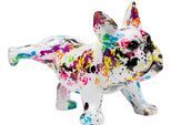 Dekofigur KARE DESIGN "Splash Bulldog 32cm", mehrfarbig, B:31cm H:21cm T:17cm, Polyresin, Dekofiguren, Dekofigur