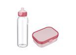 Lunchbox MEPAL "Pausenset Campus (2025) 2er Set", pink (cool pink), B:2cm H:2cm L:2cm, ABS-Kunststoff, Lebensmittelaufbewahrungsbehälter, Lunchbox, Spülmaschinengeeignet