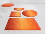Badematte GRUND "Mistral" Gr. 7, orange, H:20mm, Kunstfaser, Badematten, Badematte, meliertes Design, Ombré-Look, auch als 3 teiliges Set, Made in Europe