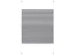 Plissee GARDINIA "EASYFIX PIA" Gr. 12, grau, B:100cm H:130cm, Obermaterial: 100% Polyester, Plissees, Plissee, mit patentiertem Trägersystem