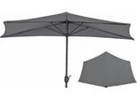 Sonnenschirm GARDEN PLEASURE "Wandschirm", grau (schwarz), Standschirme, Sonnenschirm, einklappbar