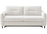2,5-Sitzer HOME AFFAIRE "Clevina, Dauerschläfer mit Kaltschaummatratze, Breite 196 cm", weiß (snow), B:196cm H:84cm T:102cm, 100% Polyester, Sofas, 2 5-Sitzer, Sofa & Bett in einem – kinderleicht ausklappbar & freistellbar im Raum