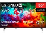 LG QNED-Fernseher "50QNED71B6B", Energieeffizienz: F, bunt (schwarz), 50 ″, Fernseher, QNED-Fernseher