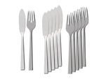 Fischbesteck VILLEROY & BOCH "Fischbesteck Victor 6er Set silber", silber, 12, Essbesteck-Sets, Fischbesteck, Spülmaschinenfest