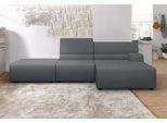 Ecksofa EGOITALIANO "Babouche, Designsofa mit außergewöhnlichem Sitzkomfort zum Wohlfühlen", blau (ice lake), B:287cm H:80cm T:98cm, Luxus-Micofaser Lederoptik (100% Polyester) ist ein neues technisches Gewebe mit einem visuellen und taktilen Aspekt, der dem Nubuk sehr nahe kommt, mit innovativen Eigenschaften. Seine außerordentliche Weichheit kommt von einem exklusiven Produktionsprozess, der Unr