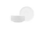 Untertasse SELTMANN WEIDEN "Kombi-Untertassen Sento Home ø 16,2 cm 6er Set weiß", weiß, B:16,2cm H:2cm L:16,2cm T:16,2cm Ø:16,2cm, Speiseteller, Untertasse, Spülmaschinengeeignet, Mikrowellengeeignet, Ofenfest, Salamandergeeignet, Kühlschrankgeeignet, Gefrierschrankgeeignet