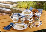 Geschirr-Set SELTMANN WEIDEN "Weißwurst-Set Compact Bayern 8er Set bunt", bunt, 8, Porzellan, Geschirr-Sets, Geschirr-Set, Spülmaschinengeeignet, Mikrowellengeeignet, Ofenfest, Salamandergeeignet, Kühlschrankgeeignet, Gefrierschrankgeeignet