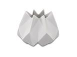 Dekovase GOEBEL "Vase Polygono Star 14 cm weiß", weiß, B:18,5cm H:14cm T:18,5cm Ø:18,5cm, Vasen, Dekovase, Abwischbar