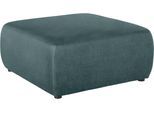 Hocker DOMO COLLECTION "Cesena modern, zeitlos und bequem", blau (petrol), B:88cm H:39cm T:88cm, Hocker, Hocker