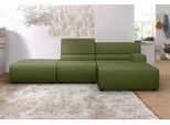 Ecksofa EGOITALIANO "Babouche, Designsofa mit außergewöhnlichem Sitzkomfort zum Wohlfühlen", grün (kiwi), B:287cm H:80cm T:98cm, 100% Polyester. Wasserabweisende Mikrofaser., Sofas, Ecksofa