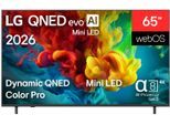 LG QNED-Fernseher "65QNED82B6B", Energieeffizienz: F, bunt (schwarz), 65 ″, Fernseher, QNED-Fernseher