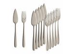 Fischbesteck VILLEROY & BOCH "Fischbesteck Daily Line 6er Set silber", silber, 12, Essbesteck-Sets, Fischbesteck, Spülmaschinenfest