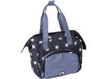 Puppen Wickeltasche CHIC2000 "Sternchen", blau (sternchen blau), Puppenausstattungen, KinderB:15cm H:24cm T:15cm, Polyester, Puppen Wickeltasche, B:15cm H:24cm T:15cm