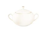 Schale SELTMANN WEIDEN "Terrine mit Deckel Savona Goldlinie 3,30 l creme", beige (creme), B:21,8cm H:20,1cm L:30,1cm T:30,1cm, Schüsseln, Schale, Spülmaschinenfest, Mikrowellensicher, Ofenfest