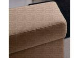Hocker DOMO COLLECTION "Alisson zeitlos und bequem, B/T 59/59cn", braun (braun, beige), B:59cm H:40cm T:59cm, Microfaser aus 100% Polyester;Softlux, das pflegeleichte Kunstleder aus 80% PVC, 18% Polyester und 2% Polyurethan;Luxus-Kunstleder;Strukturstoff aus 90% Polyester und 10% Polyacryl., Hocker, Hocker