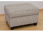 Hocker DOMO COLLECTION "Norma Top B/T 70/55cm", beige, B:70cm H:42cm T:55cm, Kunstleder SOFTLUX;Microfaser-PRIMABELLE (100% Polyester);NaturLEDER in Sitz und Rücken. Korpus in passendem Kunstleder SOFTLUX bezogen;Struktur (90% Polyester, 10% Polyacryl);Mosel Struktur (100% Polyester), Hocker, Hocker