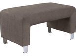 Polsterhocker EXXPO - SOFA FASHION "Intenso, Hocker, modern", braun, B:100cm H:50cm T:59cm, Zusammensetzung: 95%PES 5%NY, Hocker, Polsterhocker, hohe Bodenfreiheit, frei im Raum stellbar, hoher Sitzkomfort