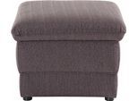 Polsterhocker DOMO COLLECTION "Lale B/T 62/62cm", grau (anthrazit), B:62cm H:45cm T:62cm, Struktur grob (85% Polyester, 15% Polyacryl);Struktur (100% Polyester);Microfaser PRIMABELLE (100% Polyester), Hocker, Polsterhocker