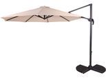 Ampelschirm GARDEN PLEASURE "Deluxe-Ampelschirm", schwarz, Bezug: 100% Polyester, Standschirme, Ampelschirm, mehrfach vestellbar