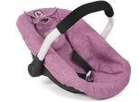 Puppen Autositz CHIC2000 "für Puppen bis Größe 50 cm", rosa (jeans pink), Puppenausstattungen, KinderB:31cm H:32cm T:45cm, Kunststoff, Polyester, Stahl, Puppen Autositz, B:31cm H:32cm T:45cm