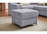 Hocker DOMO COLLECTION "Ledas B/T 62/62cm", grau, B:62cm H:42cm T:62cm, Hocker, Polsterhocker, in vielen Farben erhältlich