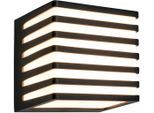 Außen-Wandleuchte TELEFUNKEN "LED Wandlampe", schwarz-weiß (schwarz, weiß), Leuchten, Außenwandleuchte