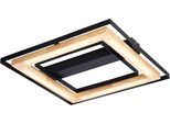 NOWA LED Deckenleuchte "RILAS", schwarz, 4 Stk., Leuchten, Deckenlampe, Bambus, Designleuchte, Wohnzimmer, LED Deckenleuchte